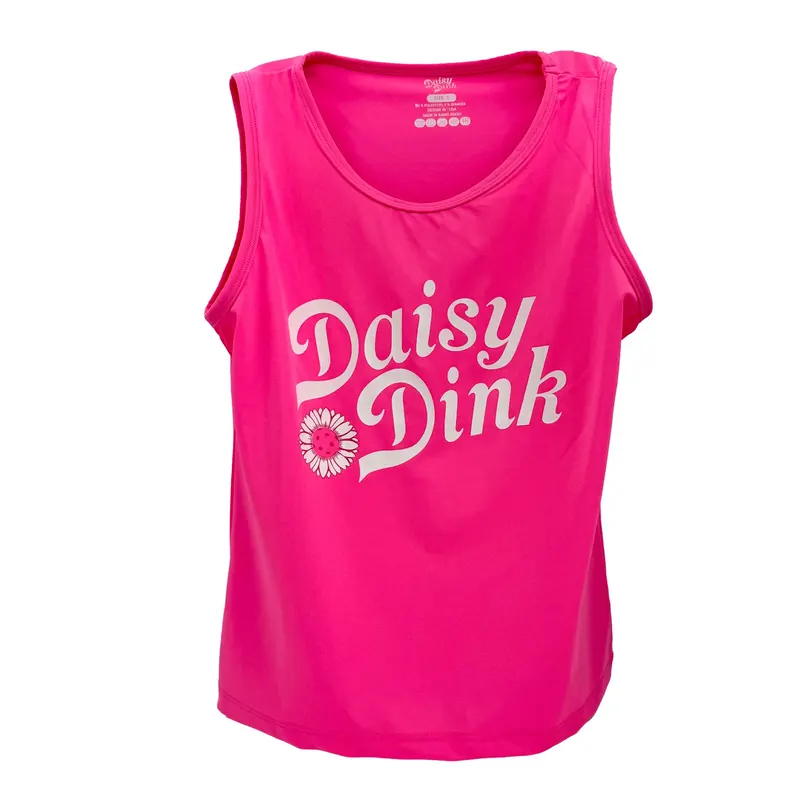 Daisy Dink Women's Pickleball Tank Top | Pink Athletic Performance Shirt