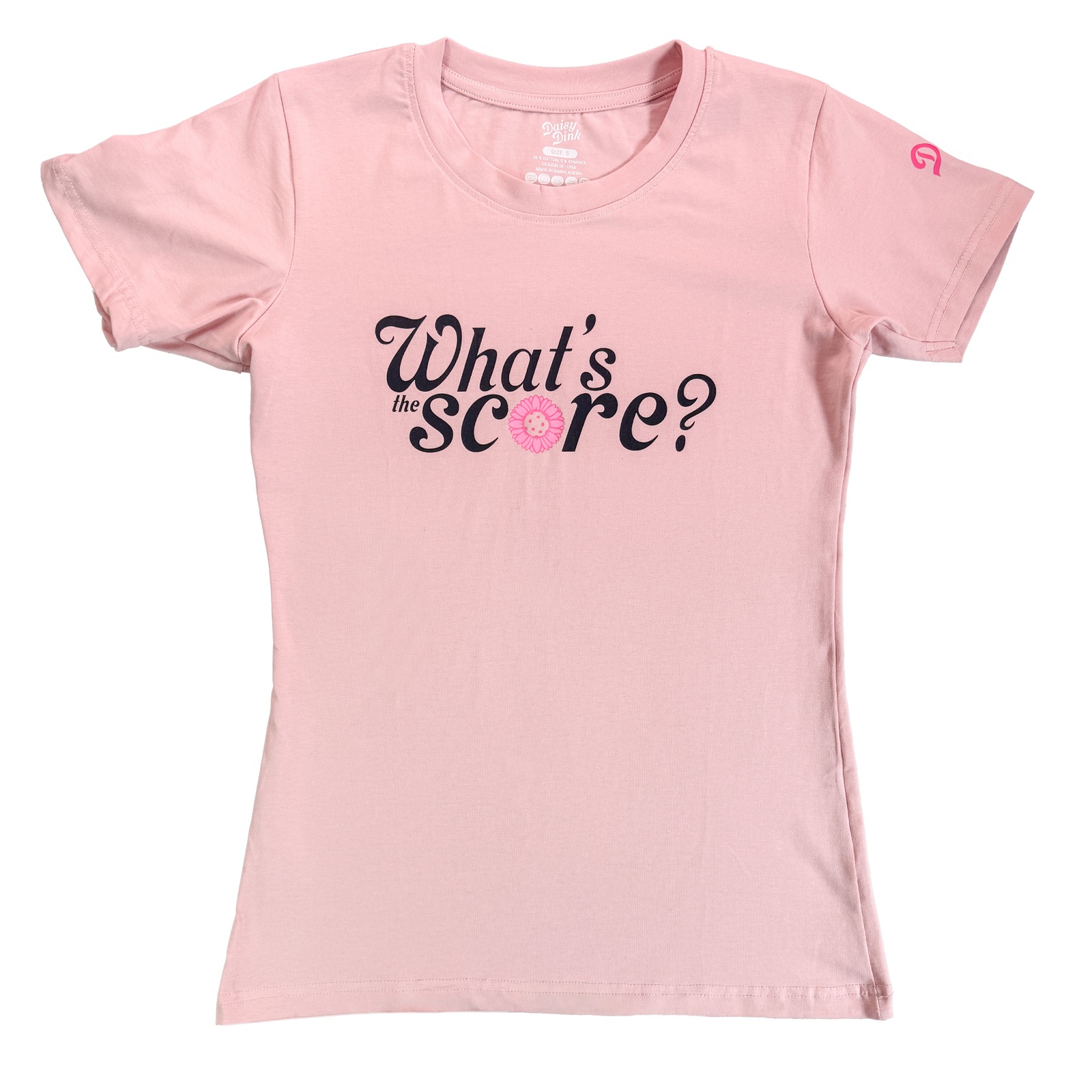 Daisy Dink ”What's the Score” Pickleball T-Shirt | Funny Women's Graphic Tee