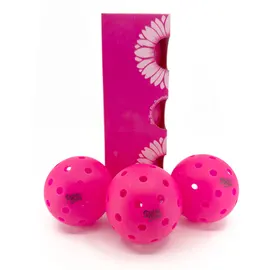 Daisy Dink Indoor/Outdoor Pink Pickleballs (3-pack)